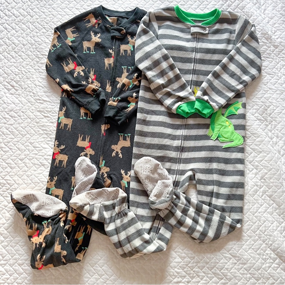 Carters Boys Footed Pajama Set